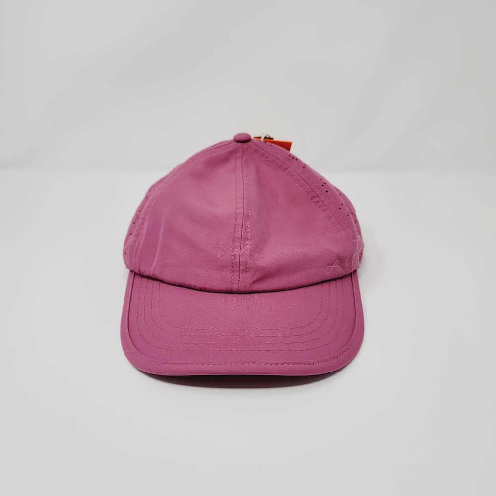 Freely Women's Pink/Red Anna Cap Running Perforated Adjustable Hat Recycled OSFM